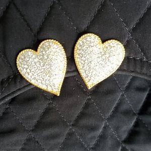 Stunning heart shaped earrings